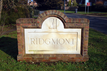 Sign at the entrance to the village January 2011